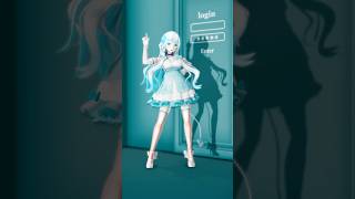 【MMD】ビビデバ　白闇るーね　【3D VTUBER】#shorts