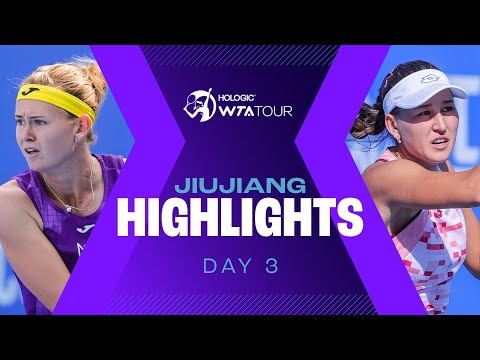 Bouzkova, Rakhimova, Siegemund feature on Day 3 in Jiujiang | WTA Match Highlights