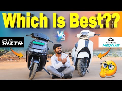 Ampere Nexus Vs Ather Rizta Detailed Comparison | Best Electric Scooter | Electric Vehicles India