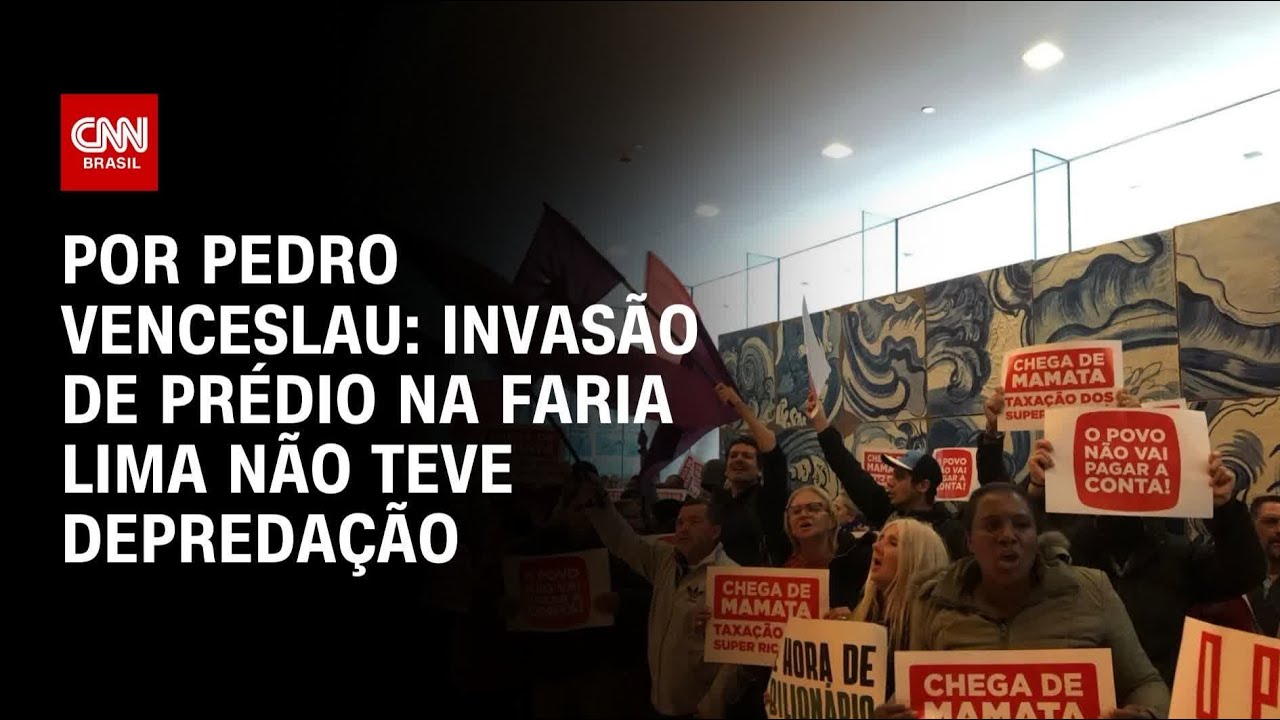Ativistas de esquerda invadem prédio na Faria Lima por taxa de super ricos | CNN ARENA