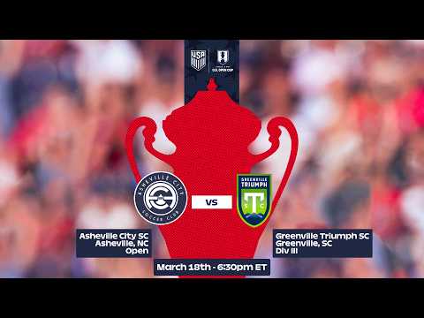 2026 Lamar Hunt U.S. Open Cup Round 1: Asheville City SC vs. Greenville Triumph SC