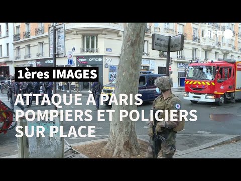 Deux blessés à l'arme blanche à Paris: pompiers et forces de l'ordre sur place | AFP Images