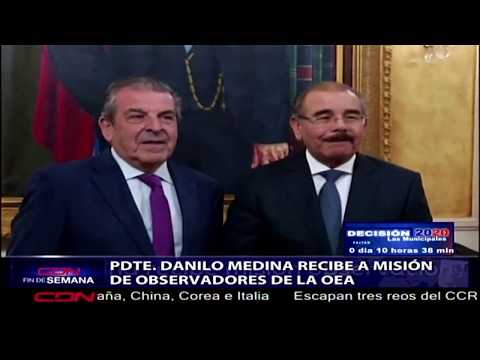 Presidente Danilo Medina recibe a Misión de Observadores OEA