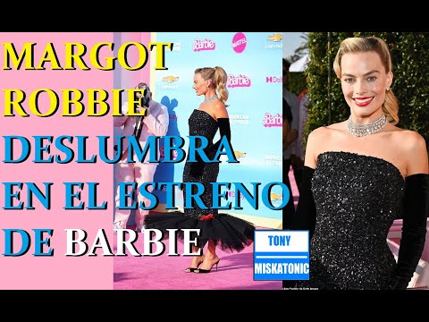 MARGOT ROBBIE BRILLA EN LA ALFOMBRA ROSA DE LA PREMIERE DE BARBIE EN LOS ANGELES.