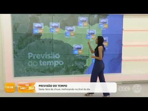 Sexta-feira (11/10/2024) de chuva, melhorando no final do dia | Tempo | SCC Meio-Dia