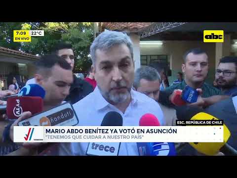 Marito Abdo ya votó en Asunción