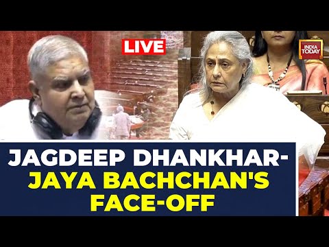 LIVE: Jagdeep Dhankhar-Jaya Bachchan's Angry Rajya Sabha Face-off | Rajya Sabha Ruckus LIVE