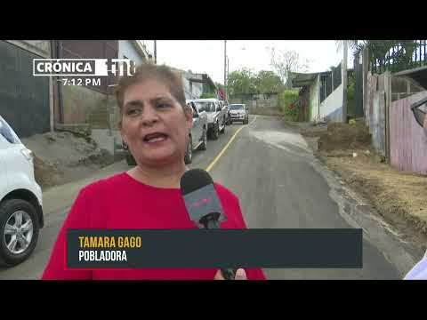 Lomas de San Judas en Managua estrena cuatro calles nuevas de pavimento - Nicaragua