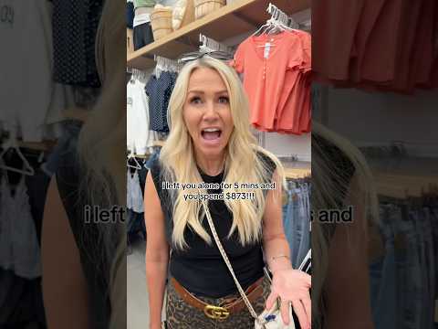 I left you alone for 5 min and you spent $873 ????? #backtoschoolclothes #shopping