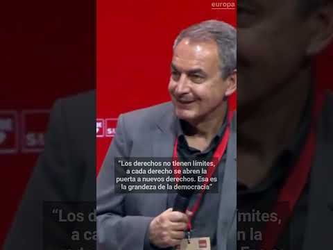 Zapatero cargar contra Milei que niega que existan derechos