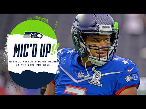 Russell Wilson & Duane Brown Mic'd Up at 2022 Pro Bowl Game | 2022 Pro Bowl video clip
