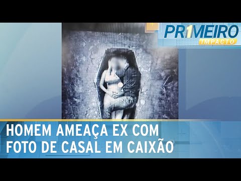 Homem é preso após ameaçar ex com foto de casal dentro de caixão | Primeiro Impacto (25/06/24)