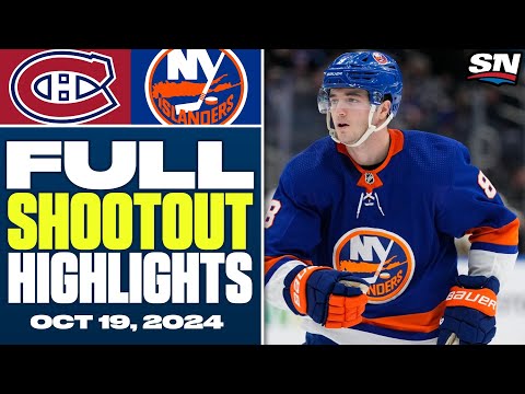 Montreal Canadiens at New York Islanders | FULL Shootout Highlights - October 19, 2024