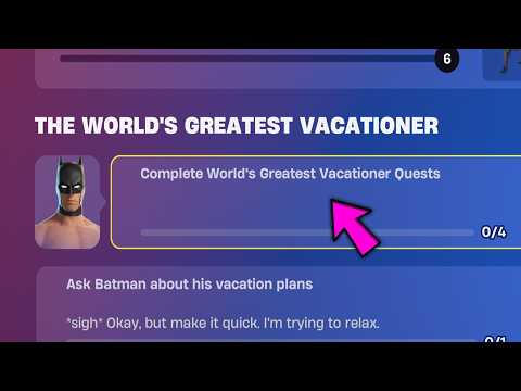 Complete World's Greatest Vacationer Quests
