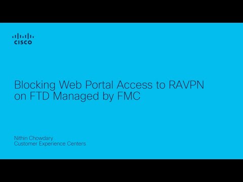 Blocking Web Portal access to RAVPN on FTD managed by FMC