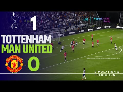 Tottenham 1-0 Manchester United. Match Highlights Premier League 24/25  Simulation/Recreation