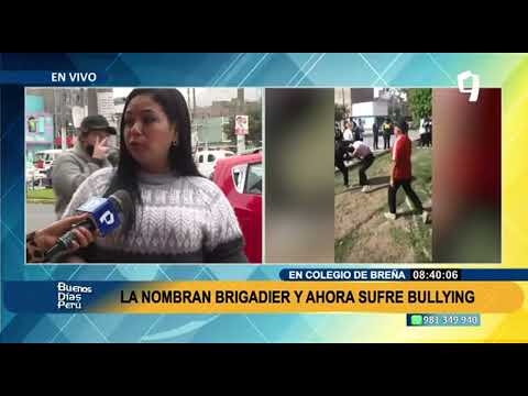Breña: Escolar fue nombrada brigadier y desde entonces sufre bullying