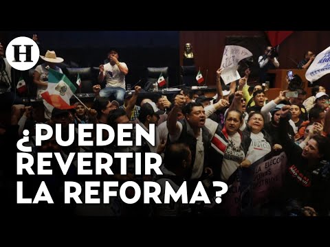 Jueces y trabajadores del Poder Judicial siguen con las protestas en contra de la reforma