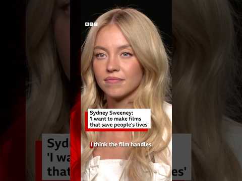 Sydney Sweeney wants to make films that 'save people's lives'. #SydneySweeney #BBCNews