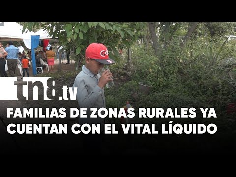Familias de las zonas rurales en Estelí gozan del agua potable - Nicaragua