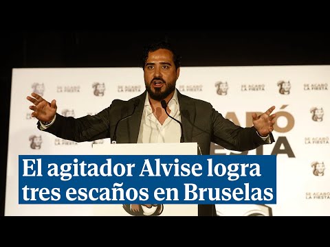 El agitador Alvise rentabiliza su éxito en redes y logra tres escaños en Bruselas