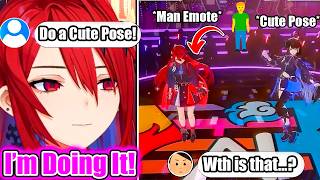 Liz 2 Seconds After Staff Asks Her To Do A Cute Pose With Nerissa: