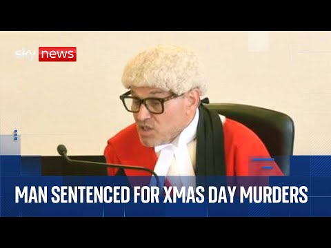 Man sentenced for murdering two women on Christmas Day | Cameras in court