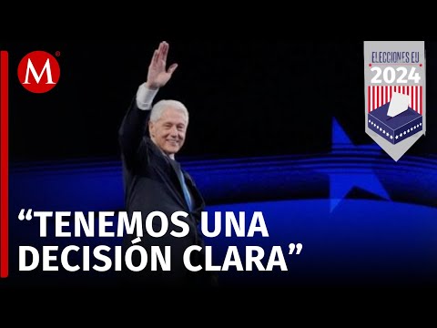 Bill Clinton ofrece nuevo discurso durante el tercer día de la Convención Demócrata