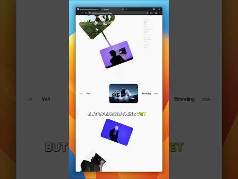 Viscose: a portfolio carousel where every card is a signed distance field in one fullscreen shader