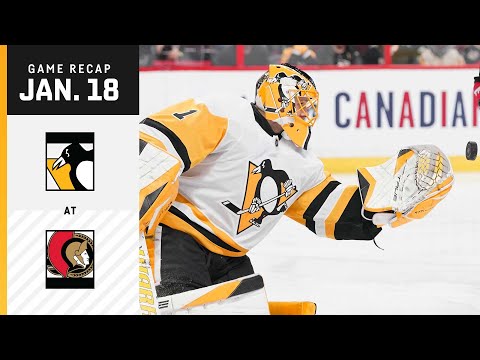 GAME RECAP: Penguins at Senators (01.18.23) | Friedman’s First Goal of the Season
