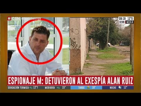 Espionaje M: detuvieron en Merlo al exespía Alan Ruíz