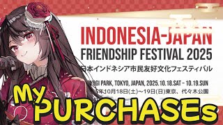 【 INDONESIA JAPAN FRIENDSHIP FESTIVAL 2025】What I bought !?