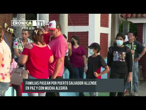 Familias visitan el Puerto Salvador Allende este fin de semana - Nicaragua