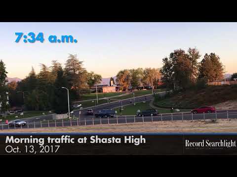 Friday morning traffic at Shasta High