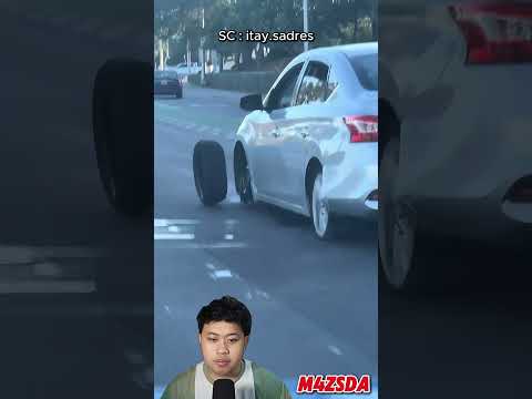 Viral! Ban Sebuah Mobil Tiba-Tiba Lepas! #m4zsda #shortvideos #horrorgaming #shorts #reaction