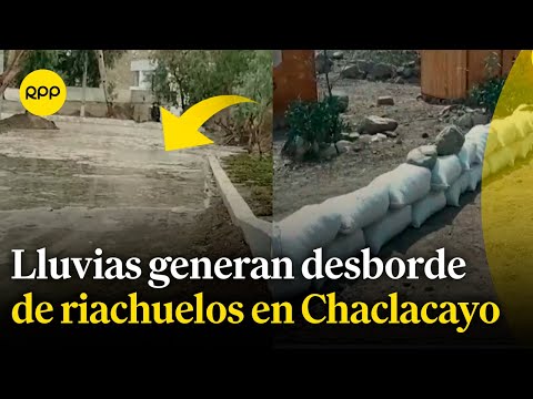 Chaclacayo: Vecinos preocupados por posible huaico ante desborde de riachuelos