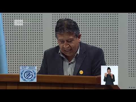 Intervención del vicepresidente de Bolivia en Cumbre del G77 y China