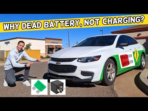 WHY DEAD BATTERY NOT CHARGING CHEVROLET MALIBU 2016 2017 2018 2019 2020 2021 2022 2023