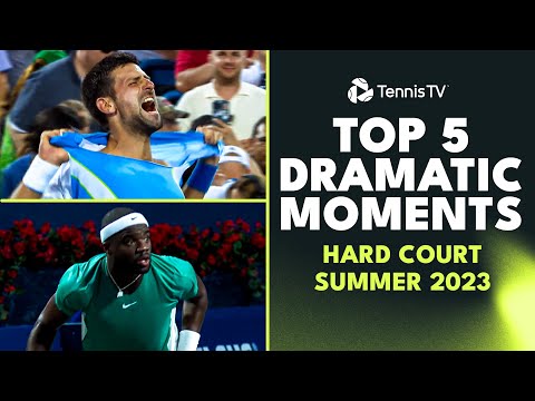 Top 5 DRAMATIC Tennis Moments: 2023 North American Hard Court Summer 🍿