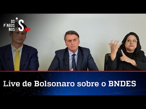 LIVE-BOMBA DE BOLSONARO SOBRE ROUBALHEIRA DO PT NO BNDES