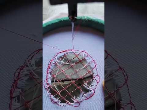 Watch This Stunning Flower Embroidery Come to Life! 🌸🧵 | Machine Embroidery Art