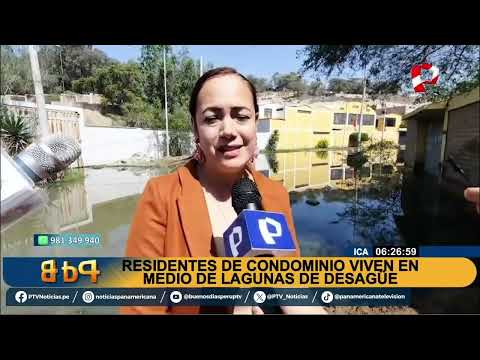 BDP Vecinos viven en medio de agua de desagüe  en Ica