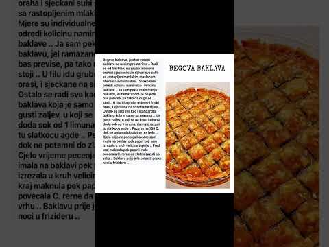 BEGOVA BAKLAVA #baklava #kolači