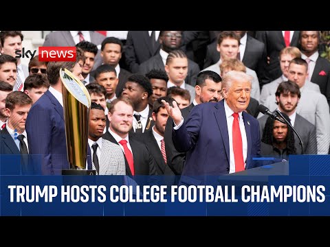 Donald Trump hosts 2025 College Football national champions