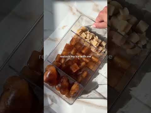 ASMR Ice Restock | Cold Brew Ice Cubes for Better Iced Coffee
