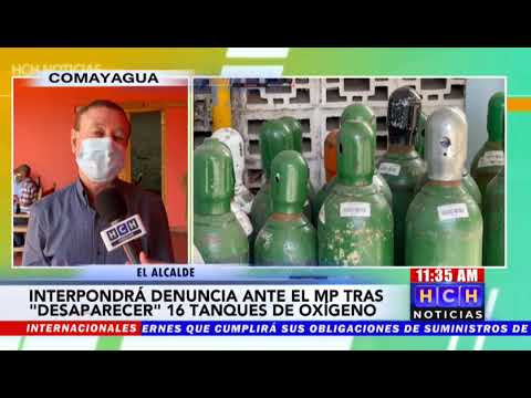 Que se investigue robo de cilindros de Oxígeno, pide alcalde de Comayagua
