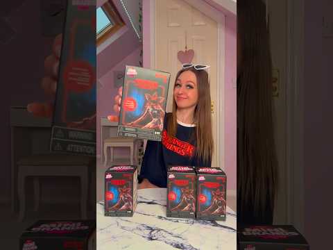[ASMR] UNBOXING STRANGER THINGS *MINI BRANDS!!*🫢⁉️*GOLDEN DEMOGORGAN HUNT OMG!!😱🤞🏻) #Shorts