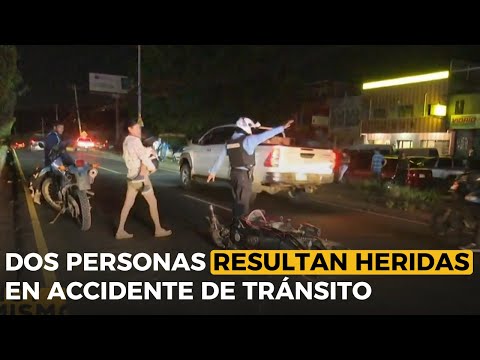 Dos personas resultan heridas en accidente de tránsito en Bulevar Fuerzas Armadas