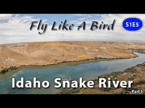 The Twin Falls Area Snake River from Plane - Fly Like A Bird S01E05