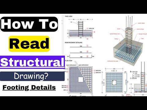 How to Read Structure Drawing of Footing/Foundation?
